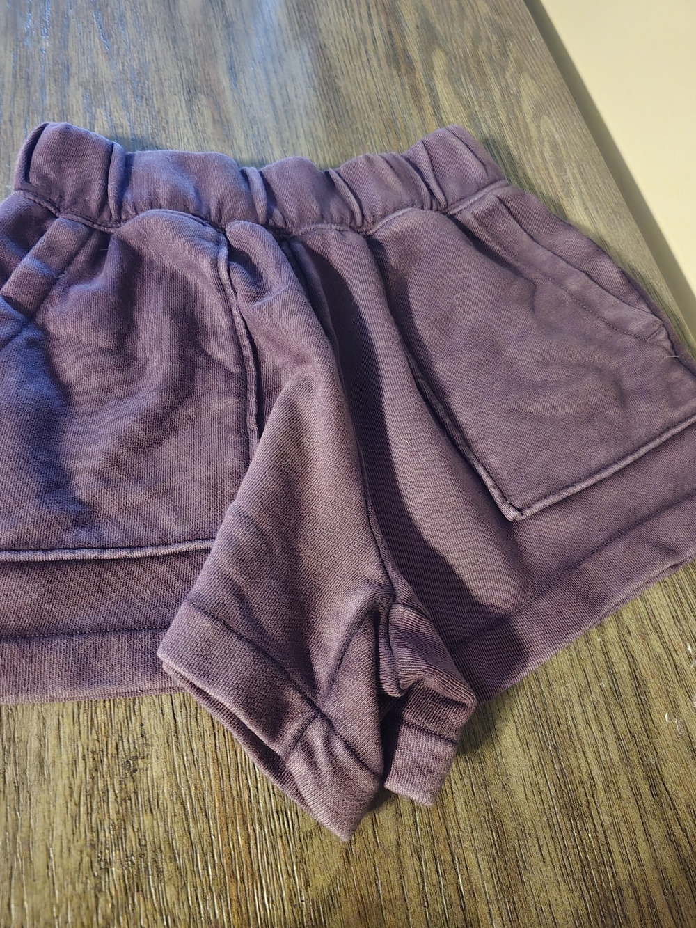 aerie Plum Purple Athletic Shorts with Patch Pockets